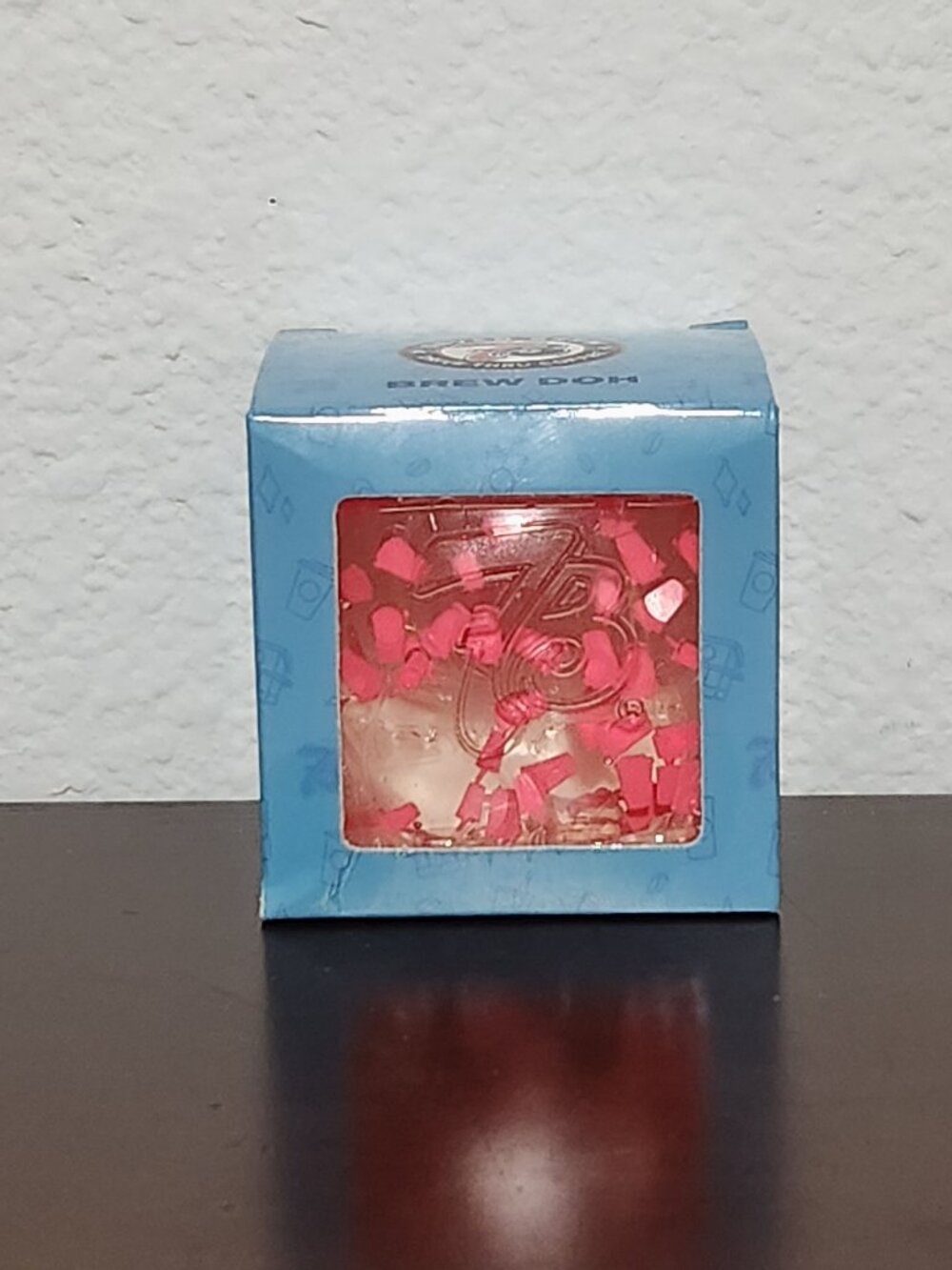 Exclusive 7B Coffee 7 Brew Doh Pink Confetti Cube Squishy Needoh NIB